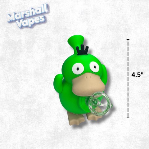 4.5" Green Duck Silicone Bong