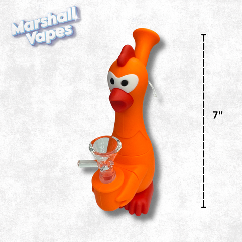 7" Orange Chicken Silicone Bong