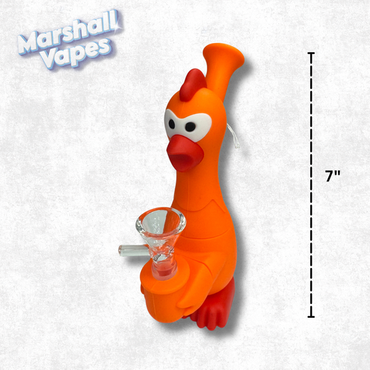 7" Orange Chicken Silicone Bong