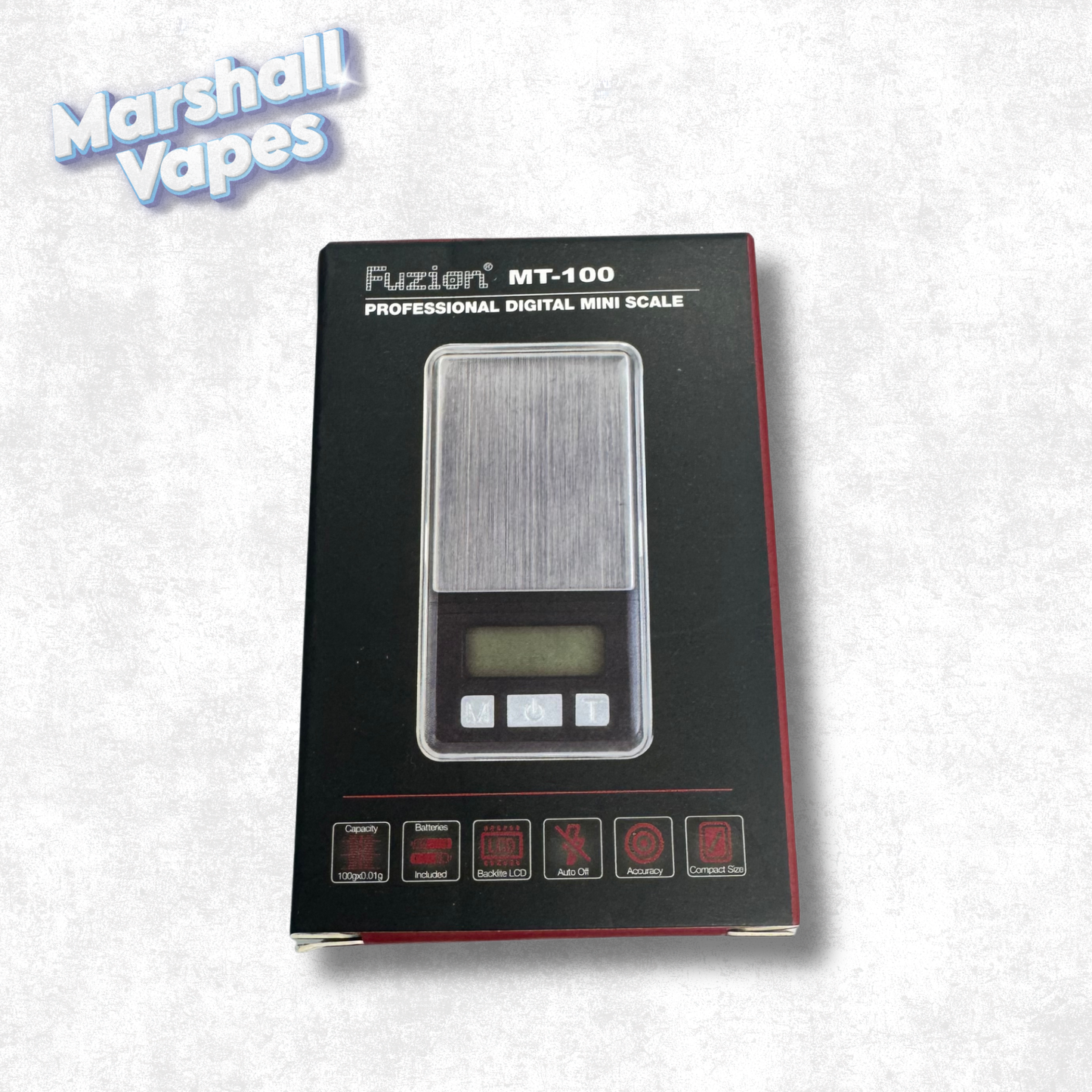 Fuzion MT-100 Digital Mini Scale 100g x 0.01g
