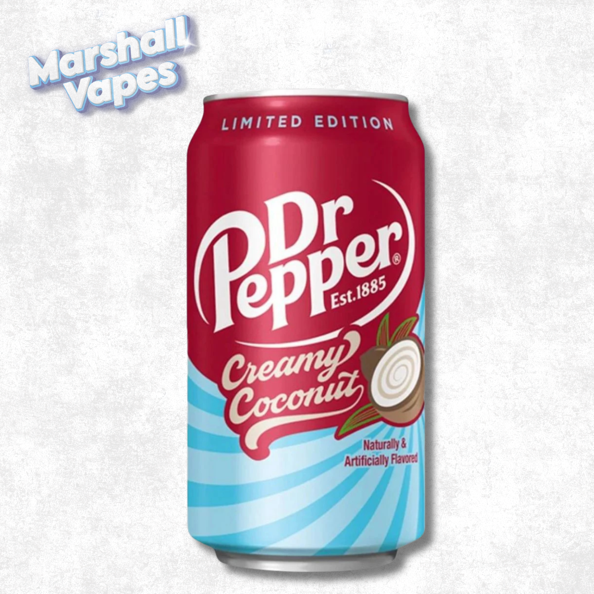 Dr Pepper Creamy Coconut 355ml limited edition exotic soda can