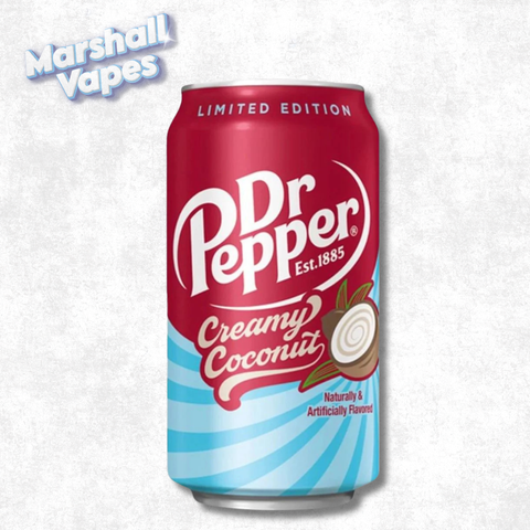 Dr Pepper Creamy Coconut 355ml limited edition exotic soda can