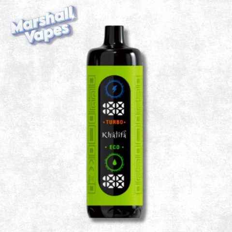 Khalifa Bar Watermelon Kiwi 5mg hookah vape with adjustable airflow eco mode and boost mode low nicotine disposable vape device