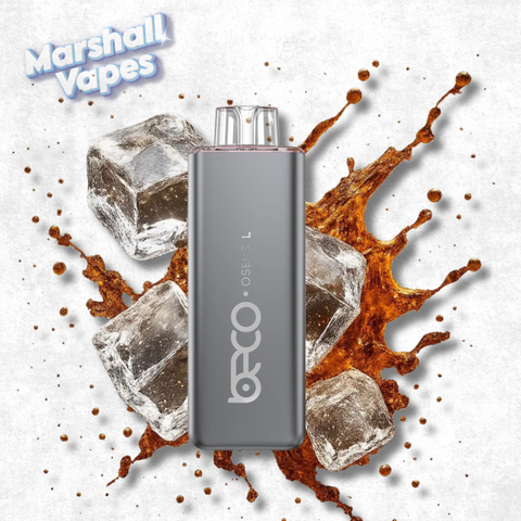 Beco Slim Hybrid Disposable Fizzy Root vape with hybrid nicotine slim disposable vape device and root beer inspired flavour