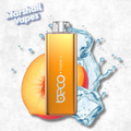 Beco Slim Hybrid Peach Ice vape with hybrid nicotine slim disposable vape device and peach ice flavour