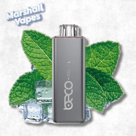 Beco Slim Hybrid Cool Mint vape with hybrid nicotine slim disposable vape device and icy mint flavour