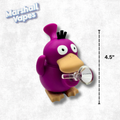 4.5 inch purple duck silicone bong with durable portable silicone design for everyday use and travel