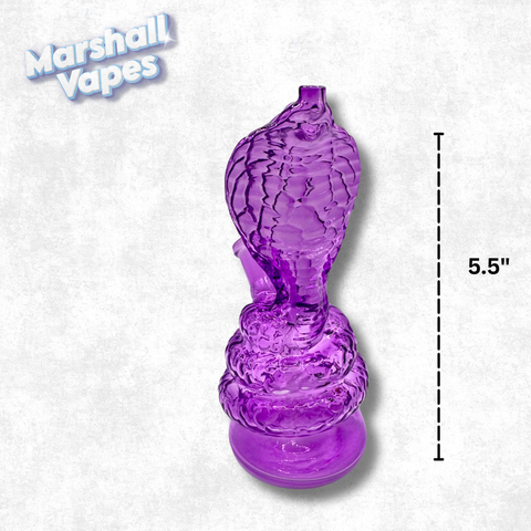 5.5" Purple Snake Glass Bong