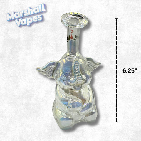6.25" Elephant Glass Bong (Clear)