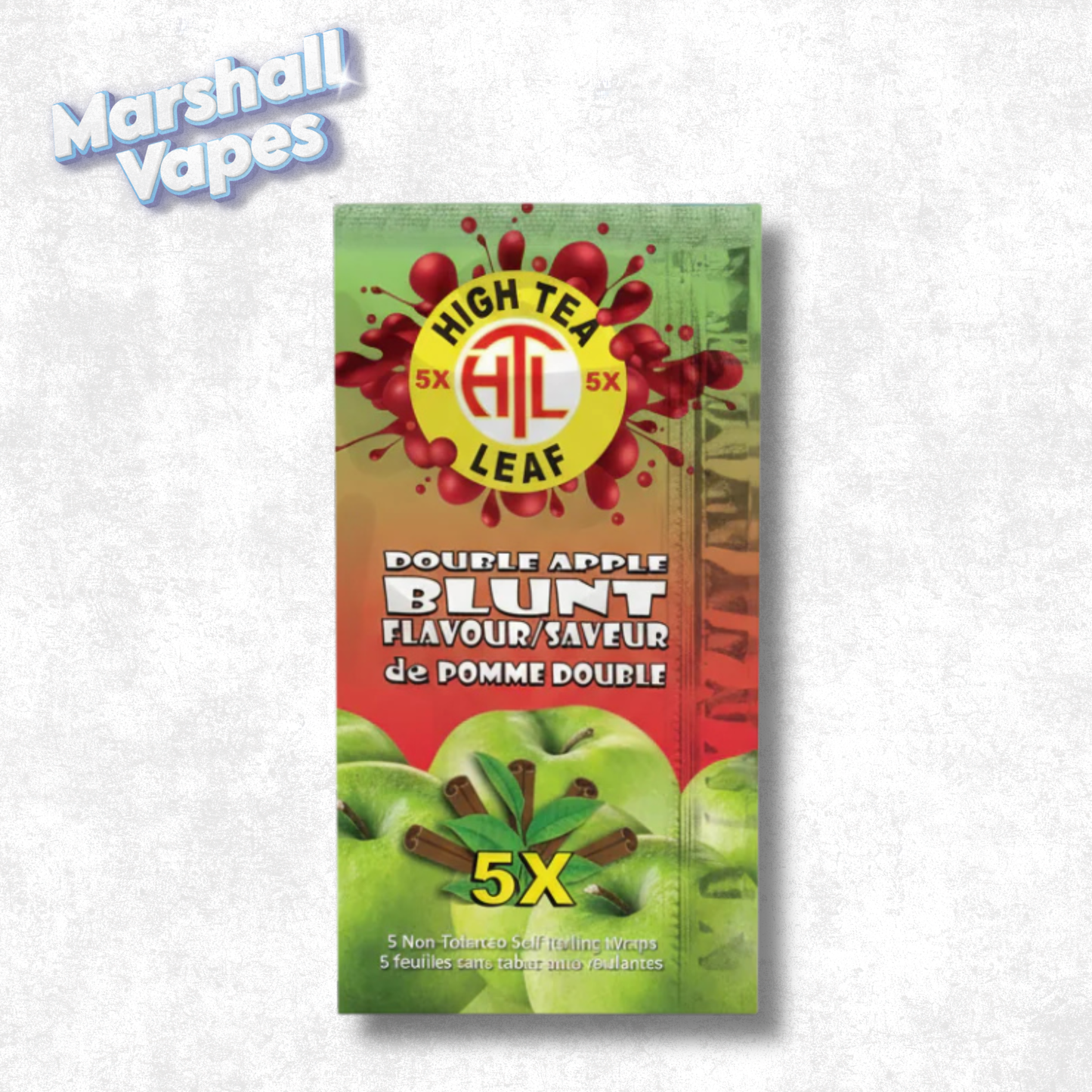High Tea Leaf 5X Double Apple Blunt Wraps