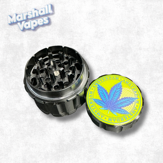 Arsenal Metal Grinder 55mm 4pc Green Leaf Logo
