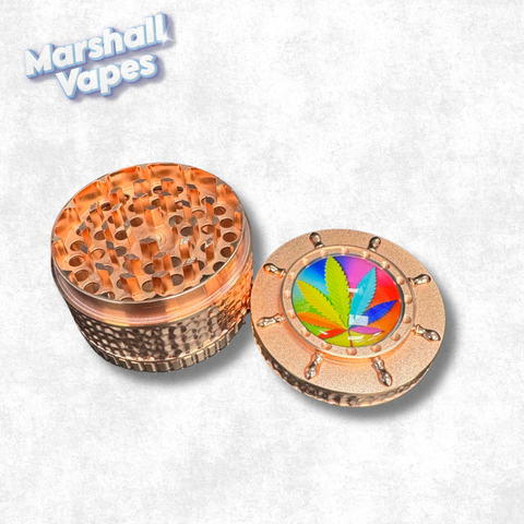 Arsenal Metal Grinder 65mm 4pc Gold Leaf Logo