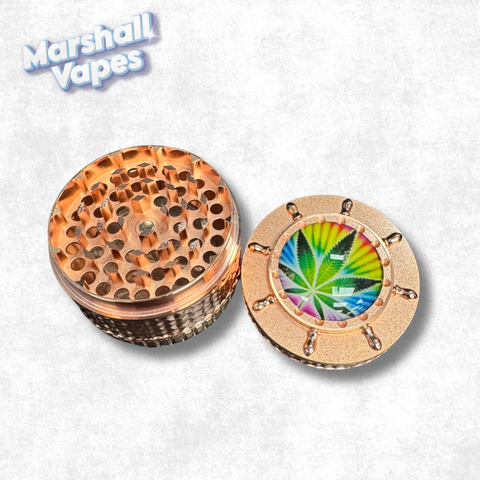 Arsenal Metal Grinder 65mm 4pc Gold Leaf Logo
