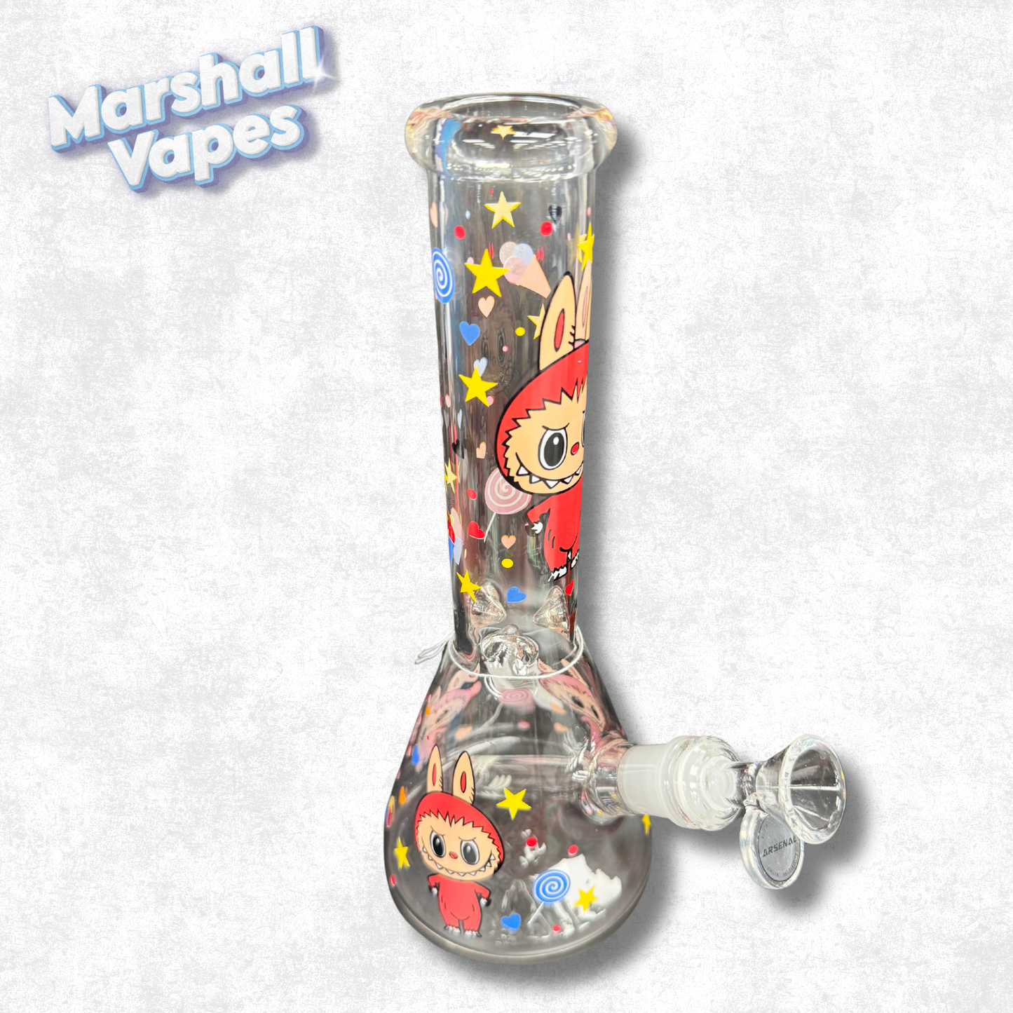 10" Bunny Squad Beaker Bong (Red)