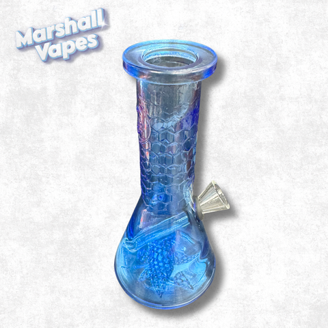 6" Blue Classic Beaker Bong