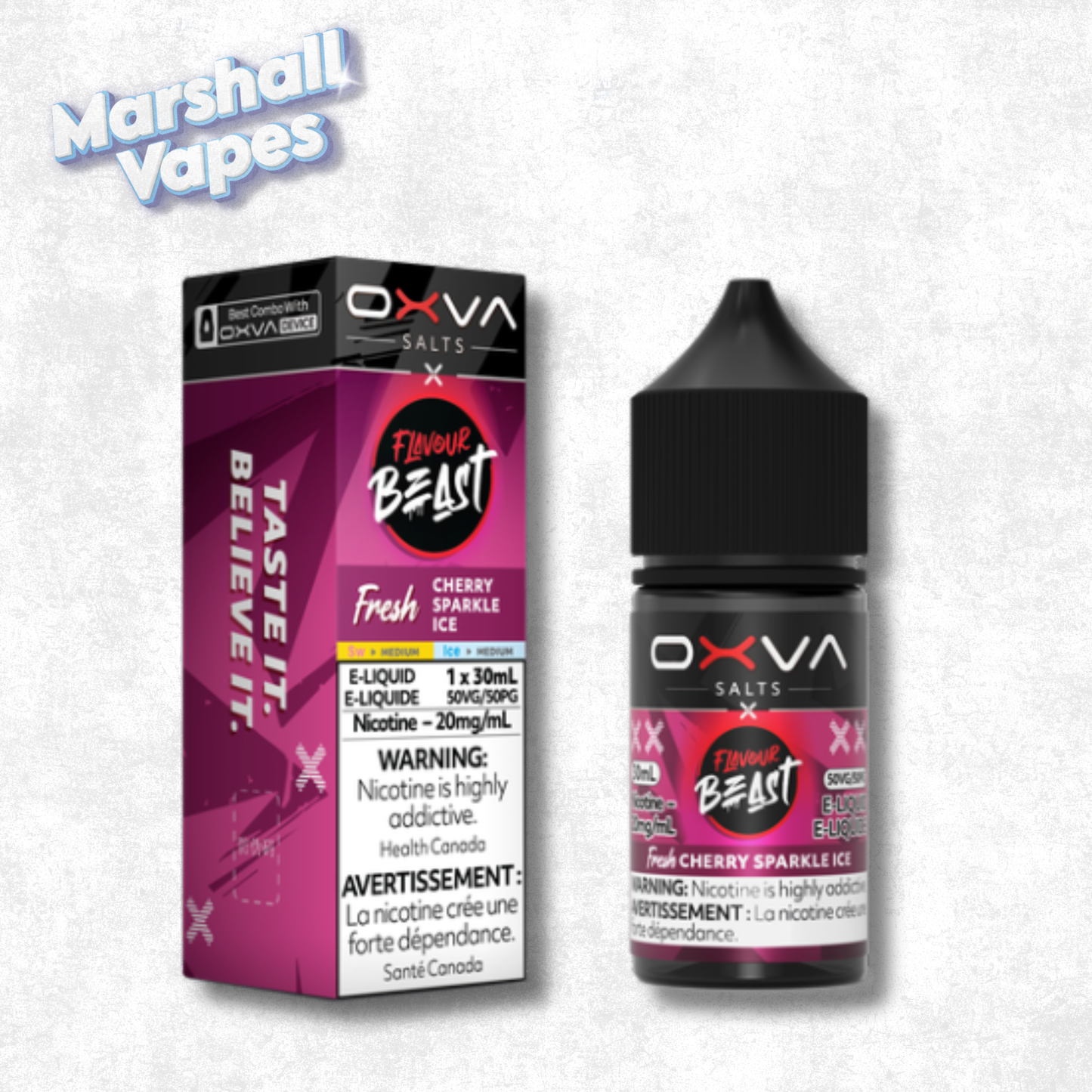 Flavour Beast x OXVA E-Liquid - Fresh Cherry Sparkle Ice