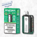 Sniper Disposable Green Apple Grape Ice disposable vape crisp green apple and grape flavour with cooling ice smooth draw high puff device