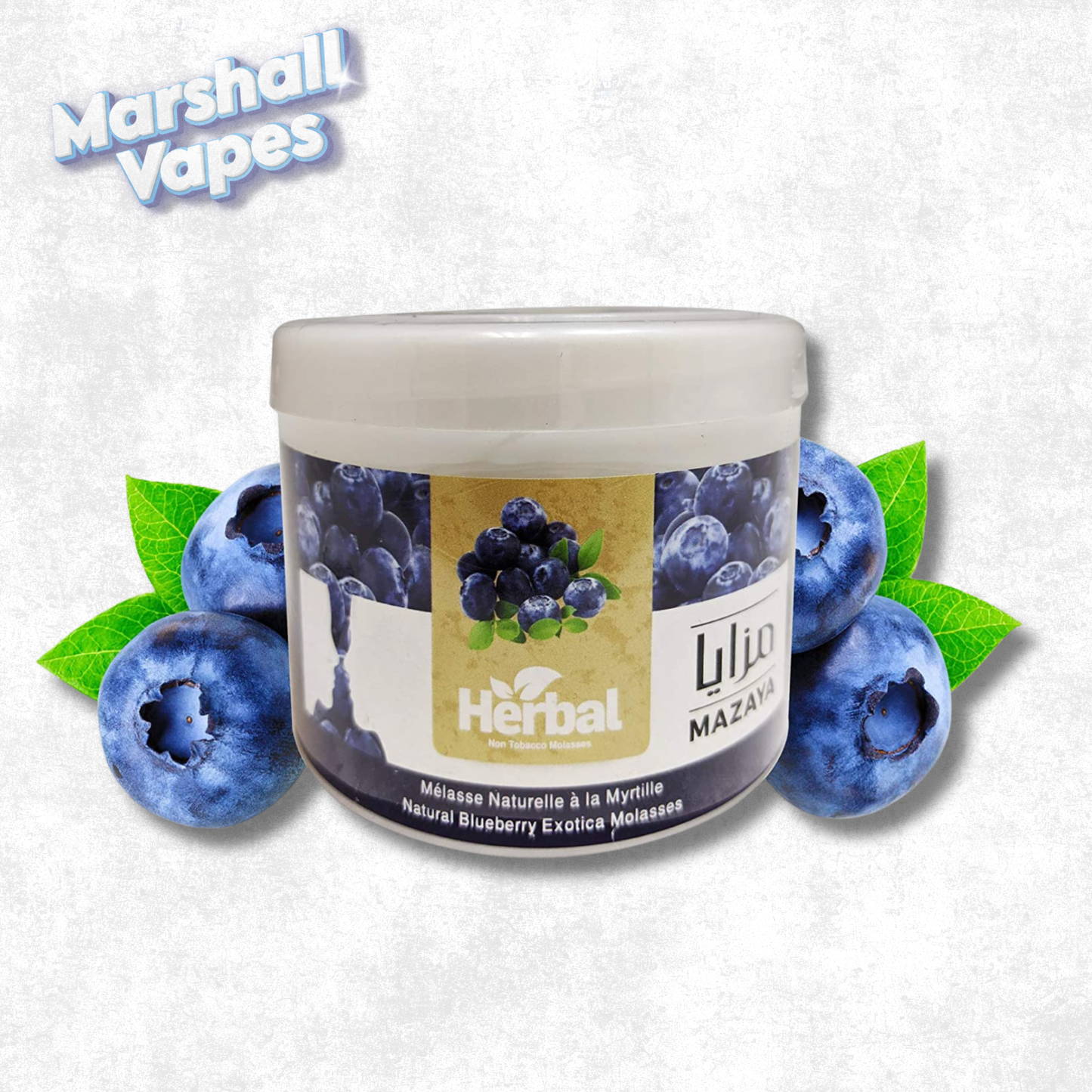 Mazaya Non Tobacco Molasses Blueberry with Mint