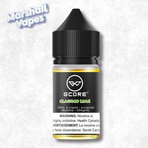 Gcore Classico Lime salt nic e-liquid, 30ml bottle, 20mg