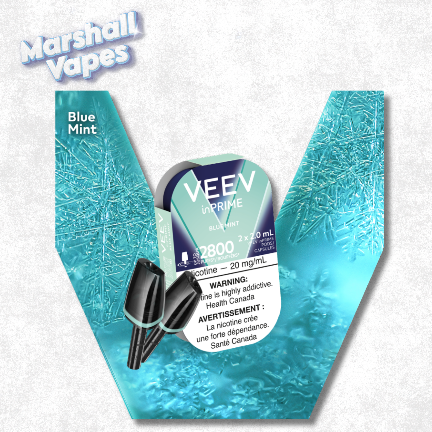 VEEV inPRIME Blue Mint 20mg 2 x 2.0 ml