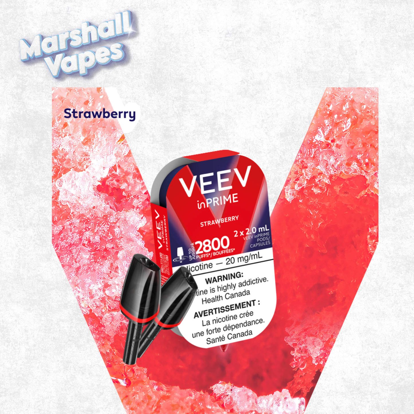 VEEV inPRIME Strawberry 20mg 2 x 2.0 ml