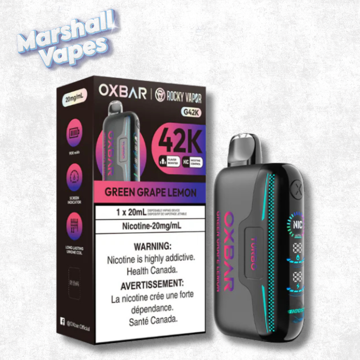OXBAR G42K - Green Grape Lemon
