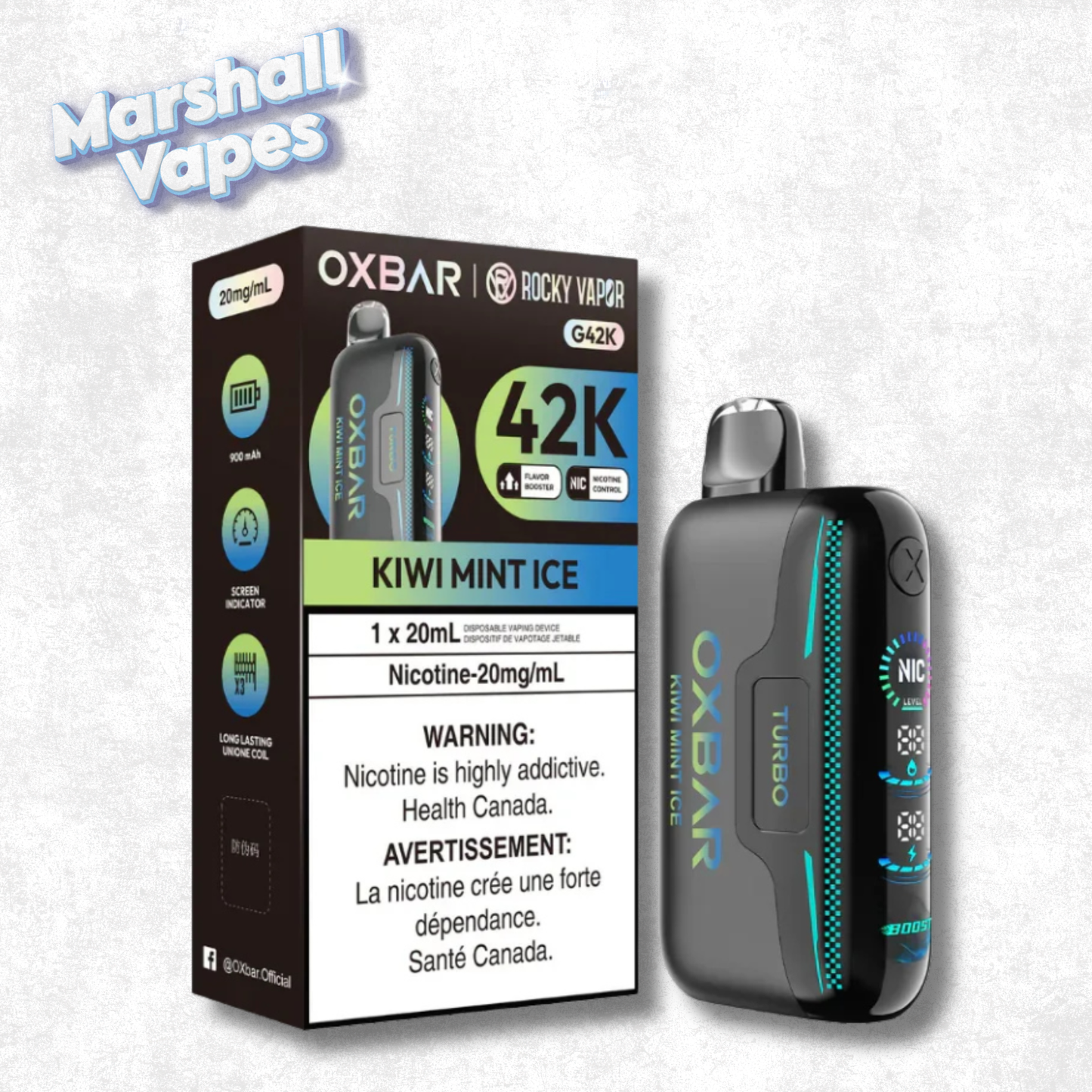 OXBAR G42K - Kiwi Mint Ice