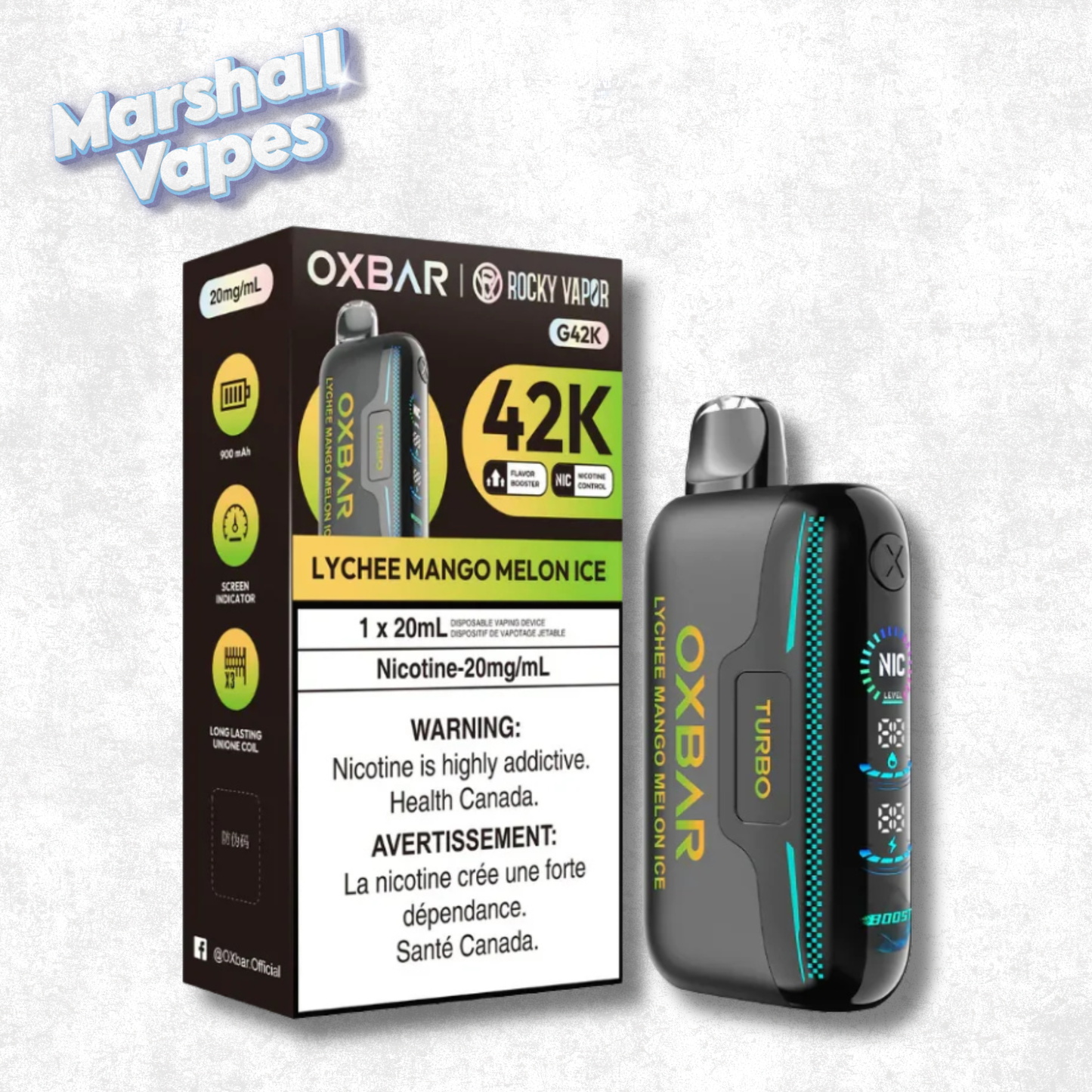 OXBAR G42K - Lychee Mango Melon Ice