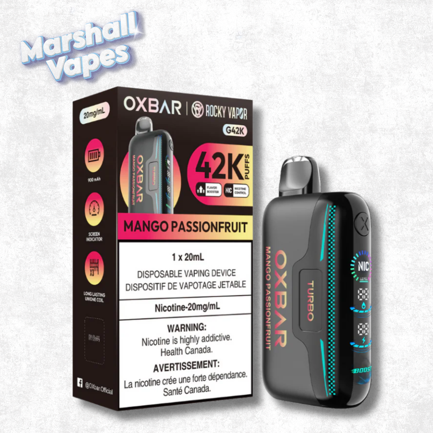 OXBAR G42K - Mango Passion Fruit