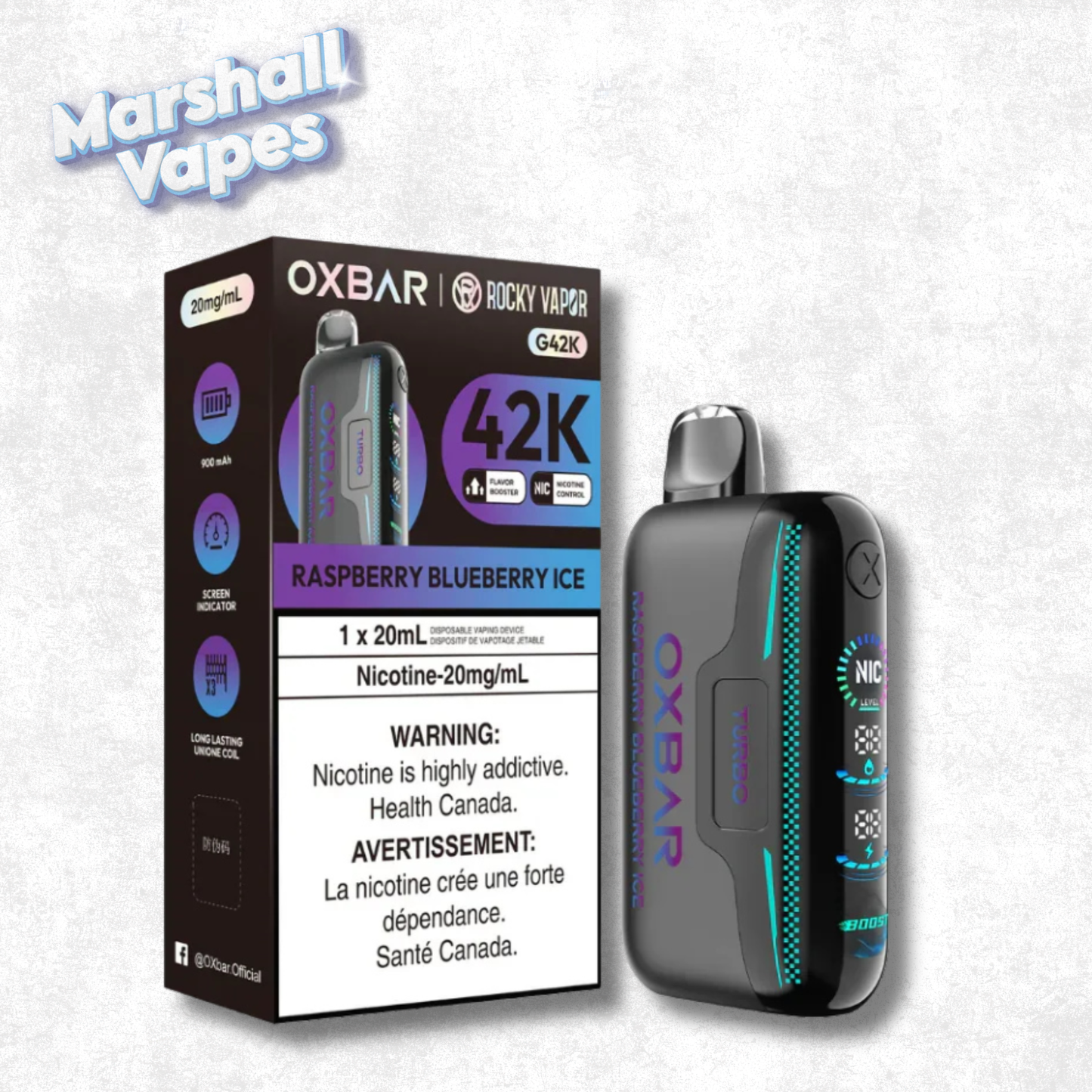 OXBAR G42K - Raspberry Blueberry Ice
