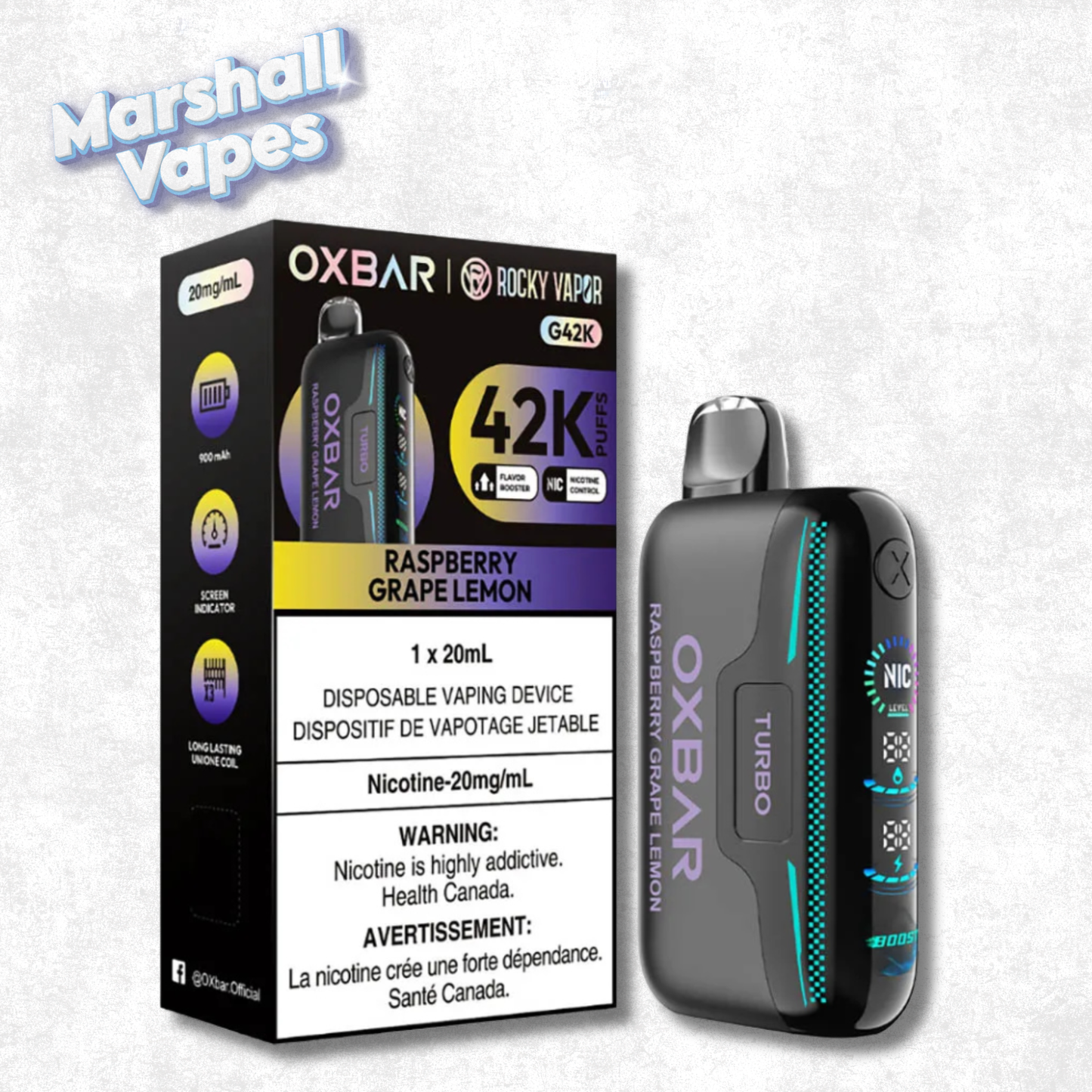 OXBAR G42K - Raspberry Grape Lemon
