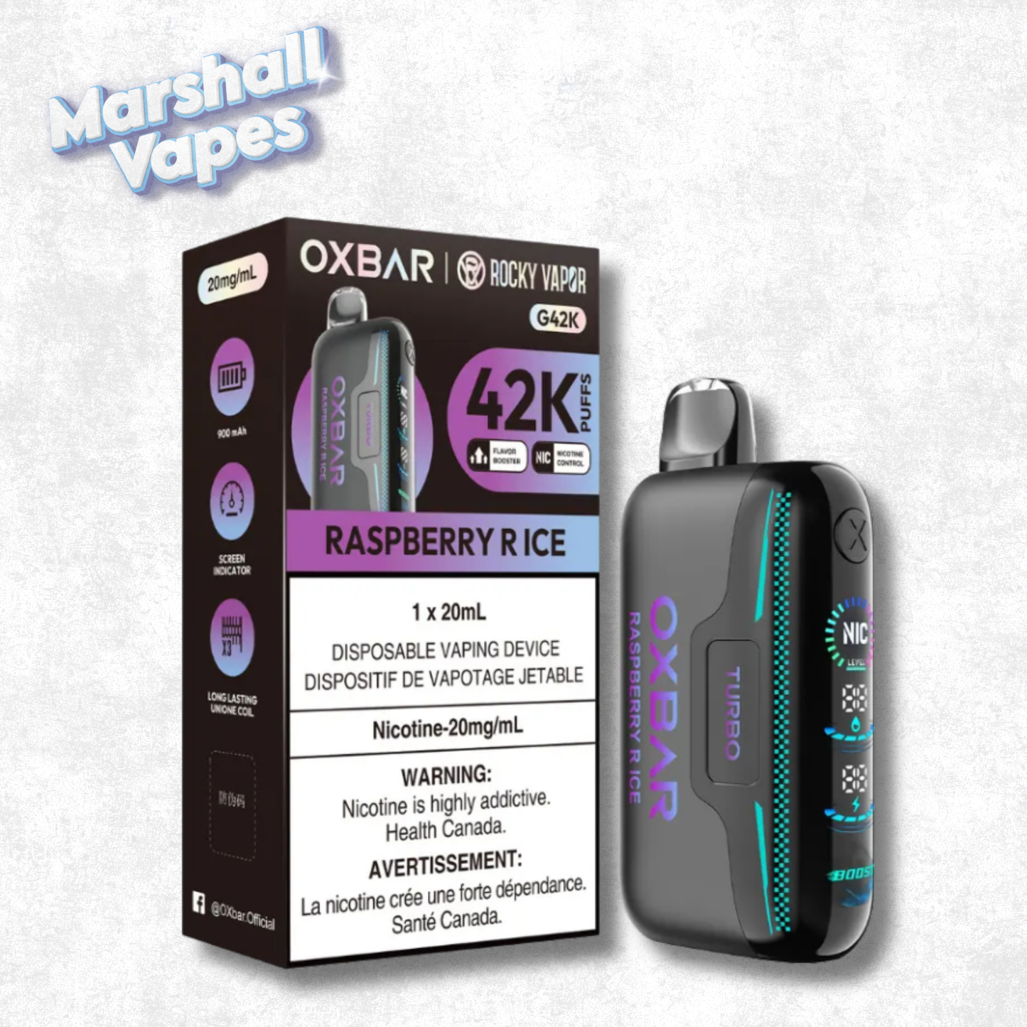 OXBAR G42K - Raspberry R Ice