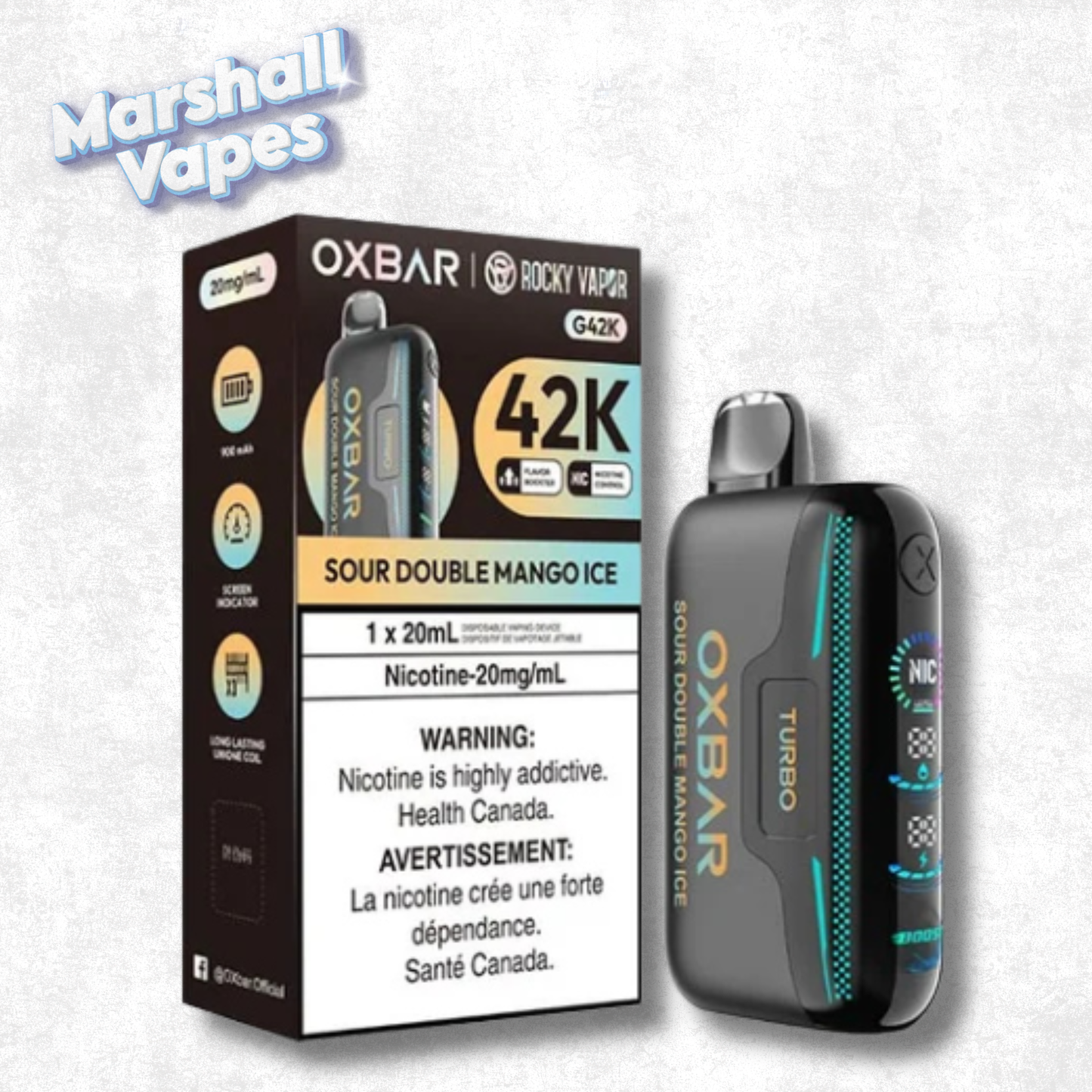 OXBAR G42K - Sour Double Mango Ice