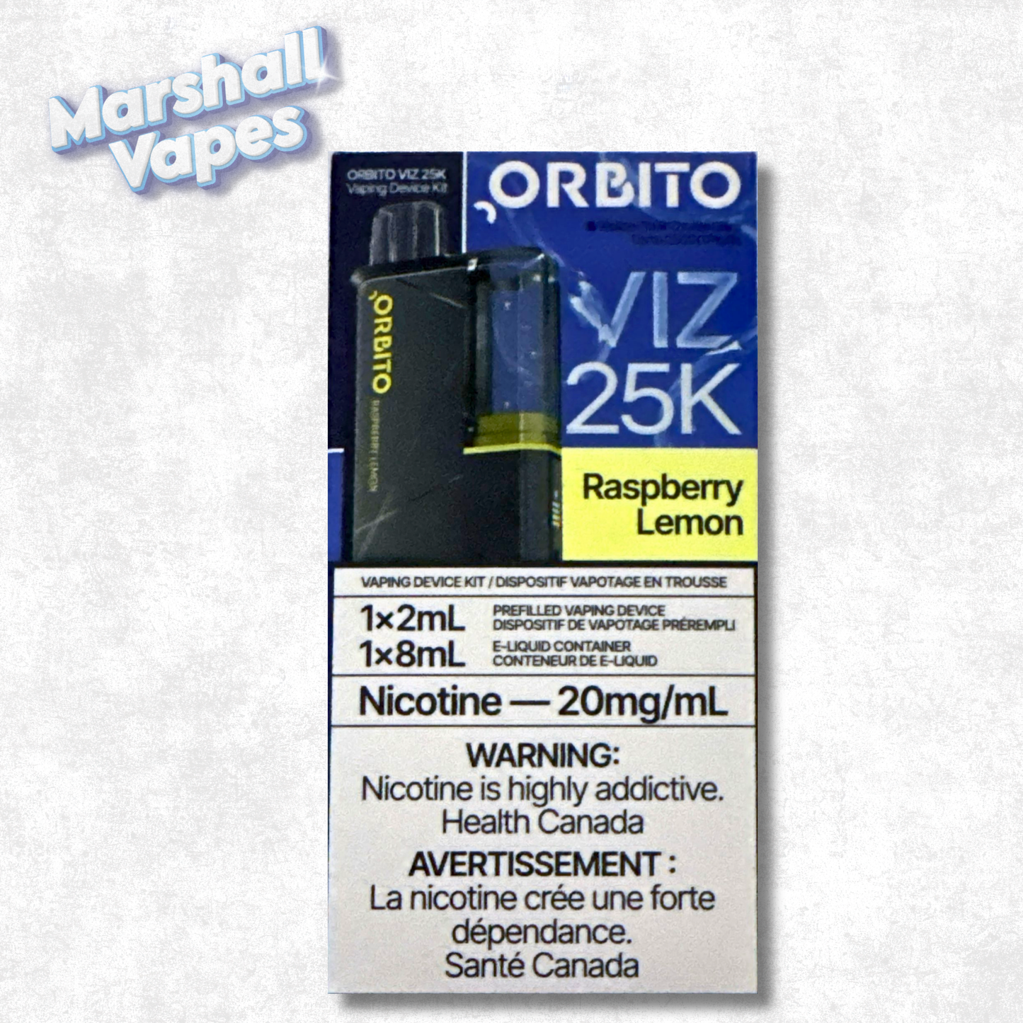 Orbito Viz 25K - Raspberry Lemon