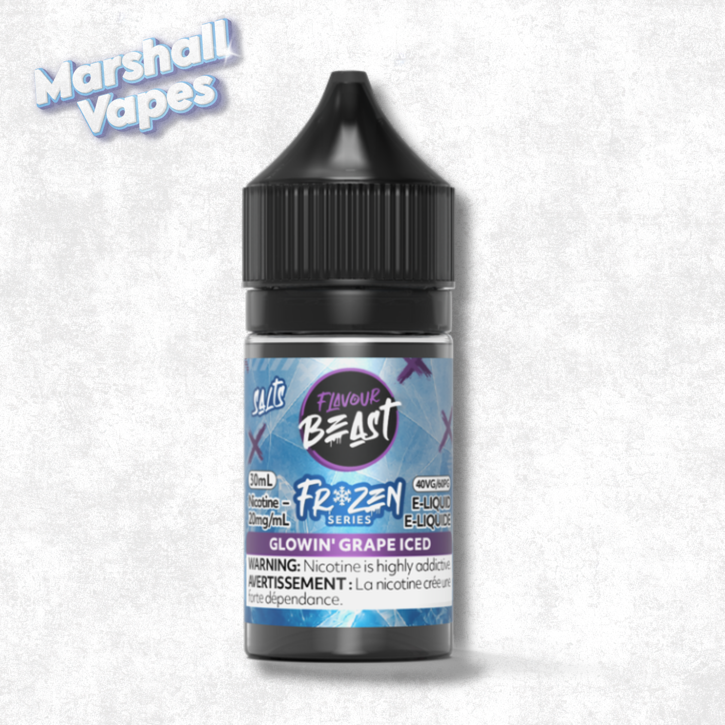 Flavour Beast E-Liquid - Frozen Glowin' Grape Iced