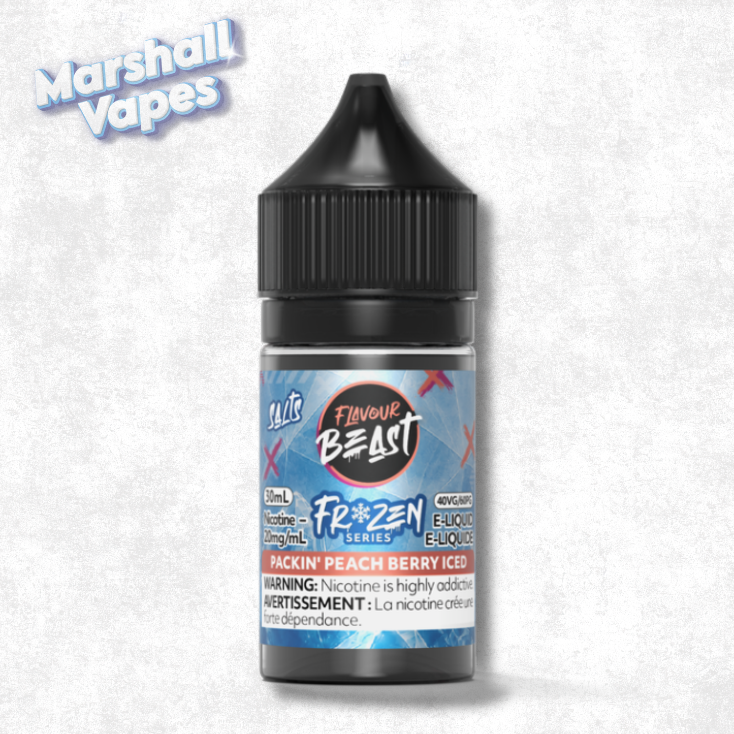 Flavour Beast E-Liquid - Frozen Packin' Peach Berry Iced