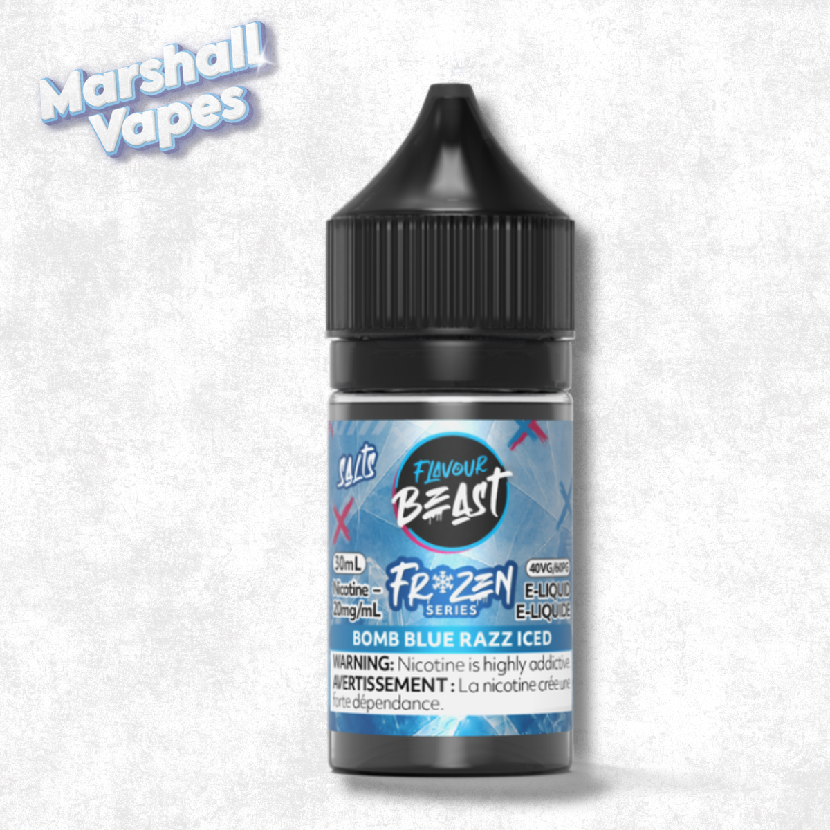 Flavour Beast E-Liquid - Frozen Bomb Blue Razz Iced