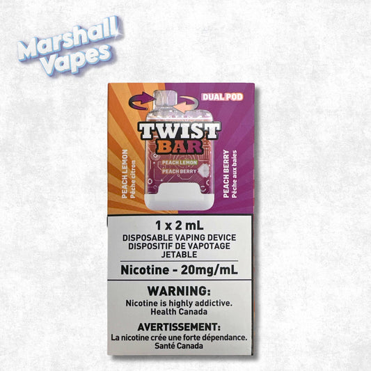 Twist Bar+ Disposable – Peach Lemon & Peach Berry