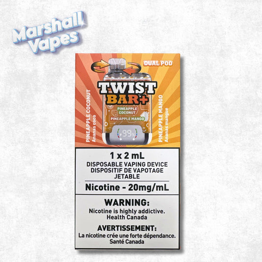Twist Bar+ Disposable – Pineapple Coconut & Pineapple Mango