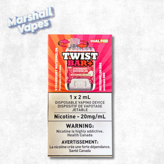 Twist Bar+ Disposable – Strawberry Watermelon & Watermelon BBG