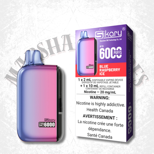 Sikary 6000 Blue Raspberry Ice