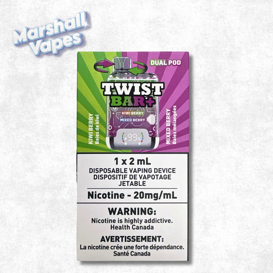Twist Bar+ Disposable – Kiwi Berry & Mixed Berry