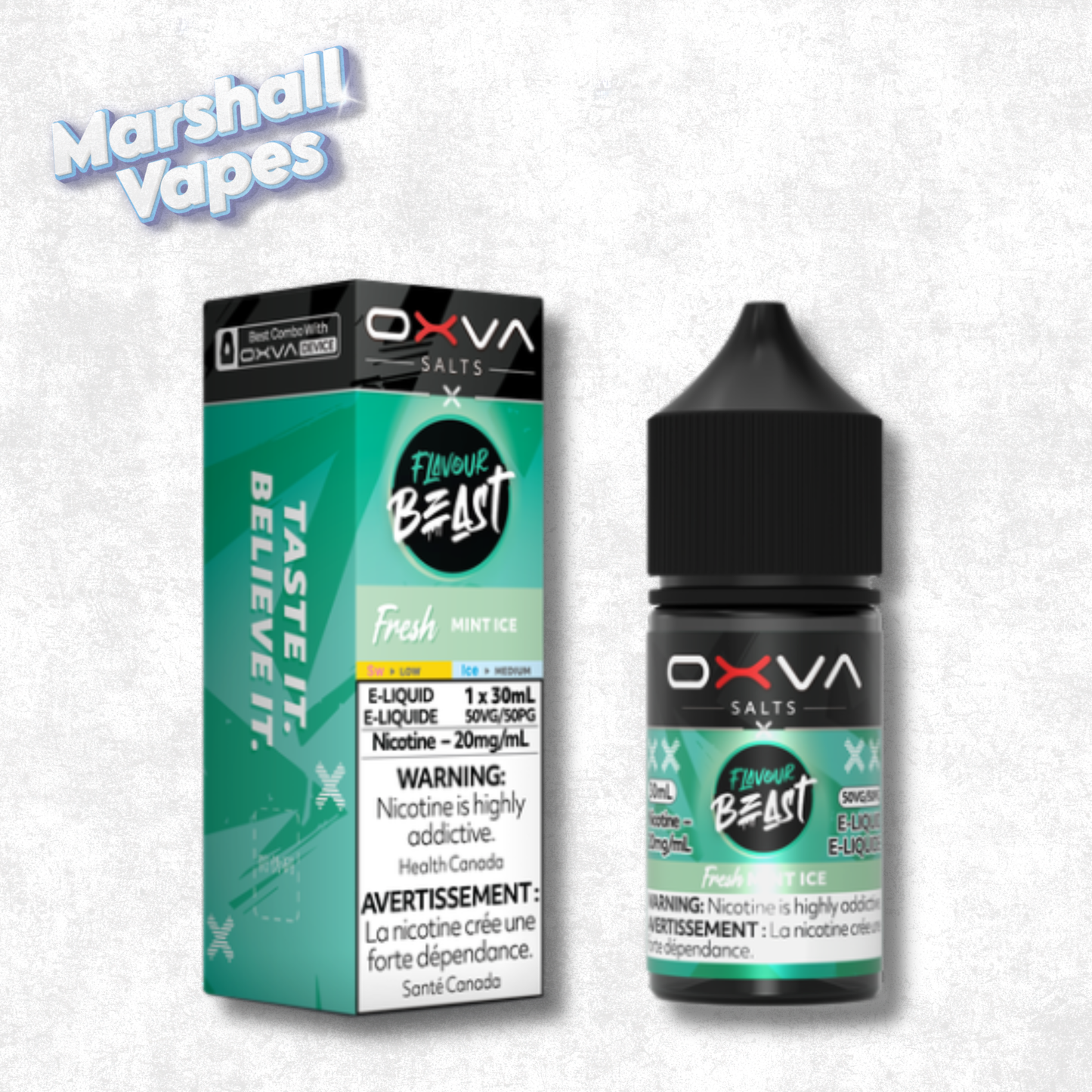 Flavour Beast x OXVA E-Liquid - Fresh Mint Ice
