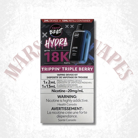 FLAVOUR BEAST HYDRA 18K DISPOSABLE TRIPPIN TRIPLE BERRY