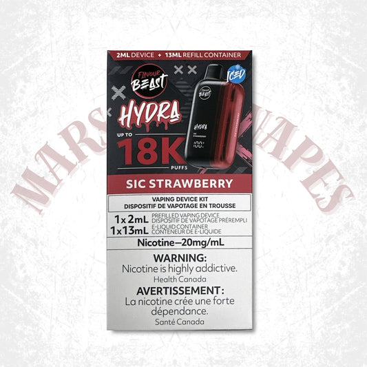 FLAVOUR BEAST HYDRA 18K DISPOSABLE SIC STRAWBERRY