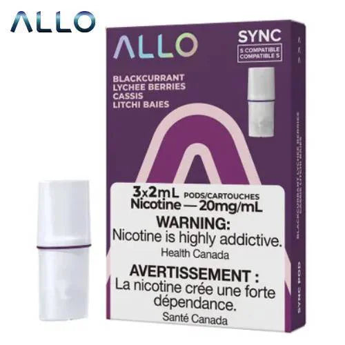 Allo Sync  Pod Pack  Blackcurrent 3/Pack