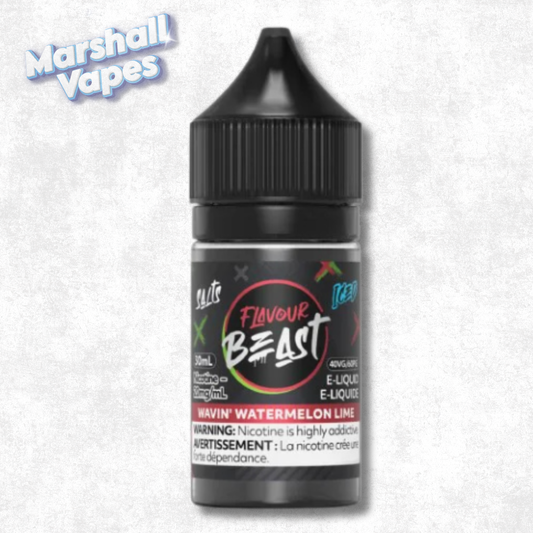Flavour Beast E-Liquid Wavin' Watermelon Lime Iced, watermelon lime flavour, 30ml 20mg nicotine salt