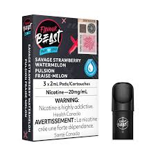 FLAVOUR BEAST PODS pack SAVAGE STRAWBERRY WATERMELON