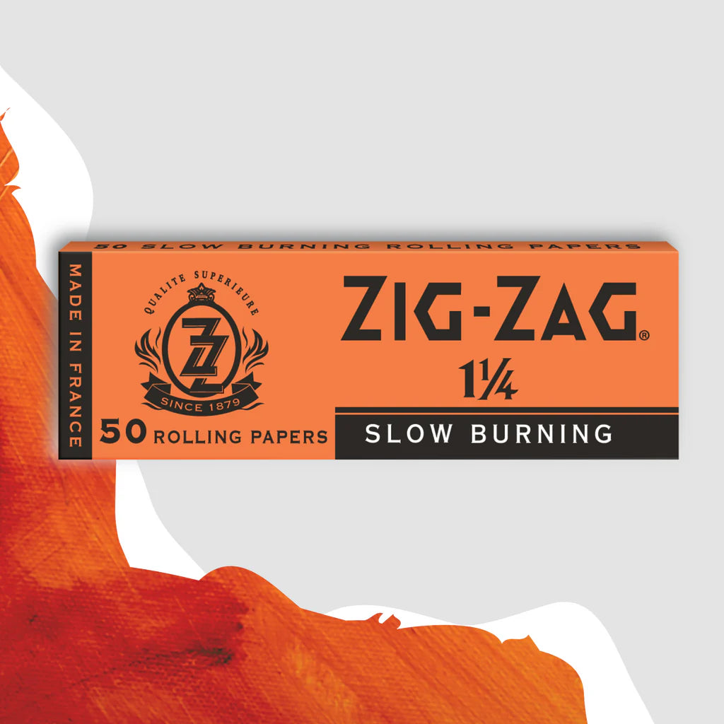 Zig Zag (Orange) 1. 1/4 Slow Burning 50 rolling papers