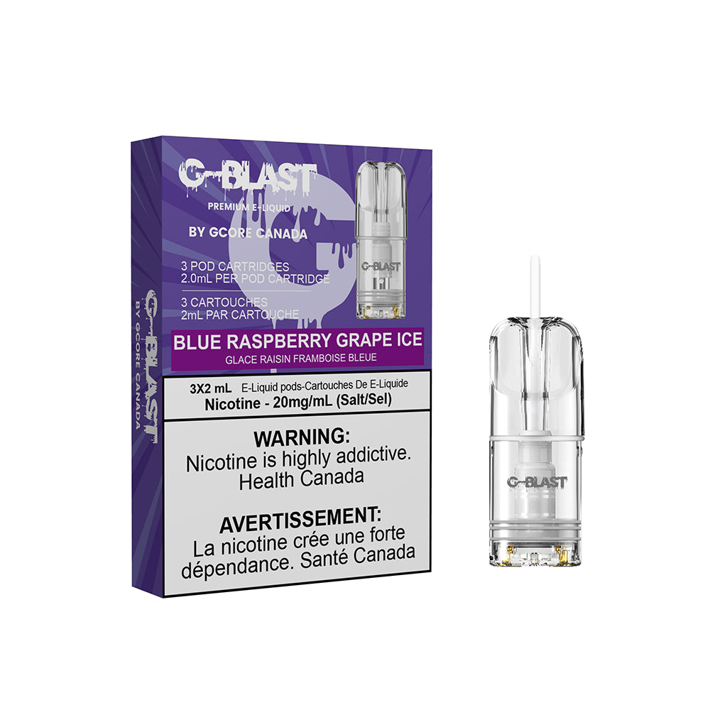 G-Blast Pods Blue Raspberry Grape Ice 3/Pack